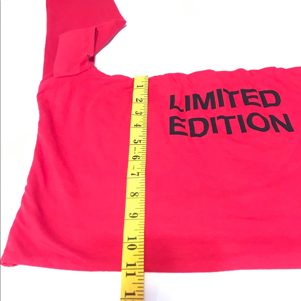 FASHION NOVA- Red Crop Top Long Sleeve - Picture 6 of 8